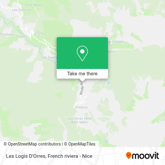 Les Logis D'Orres map