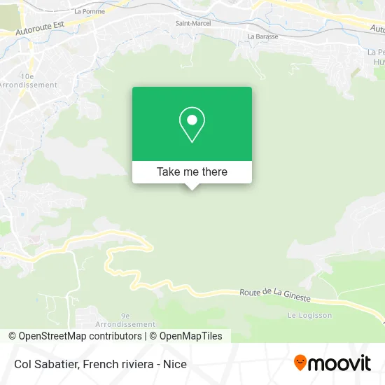 Col Sabatier map