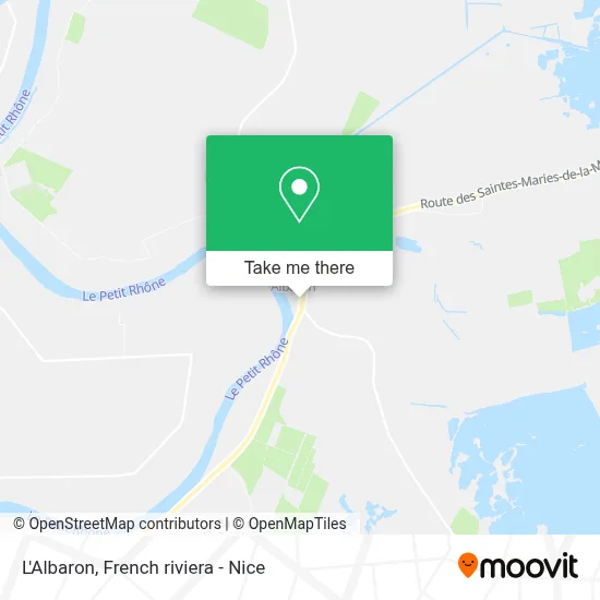 L'Albaron map