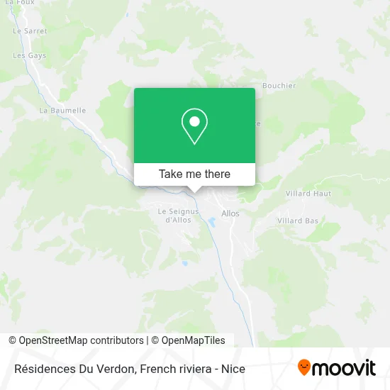 Résidences Du Verdon map