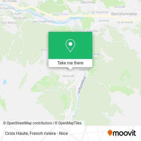 Croix Haute map