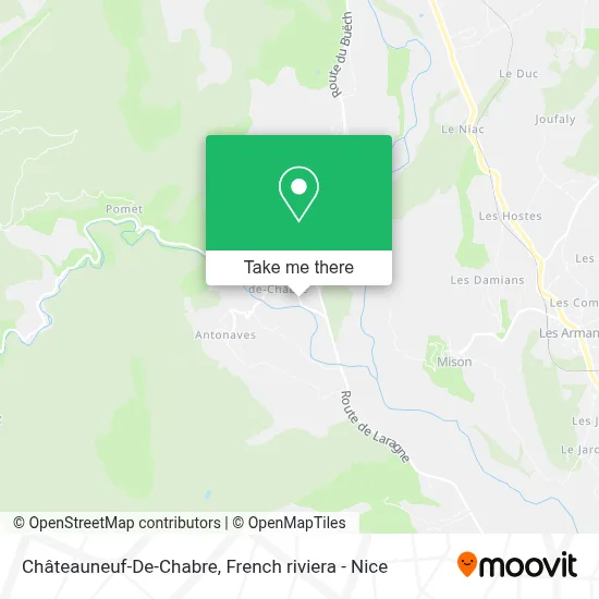 Châteauneuf-De-Chabre map