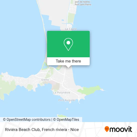 Riviéra Beach Club map