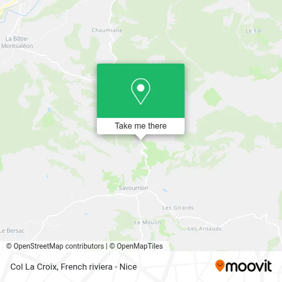 Col La Croix map