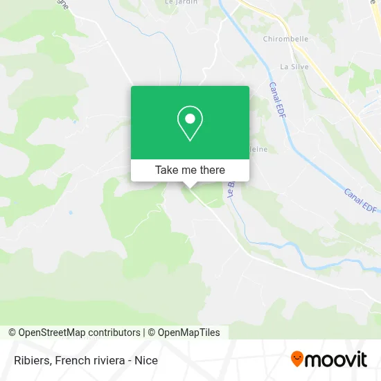 Mapa Ribiers
