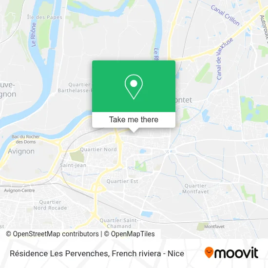 Résidence Les Pervenches map
