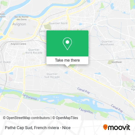 Pathé Cap Sud map