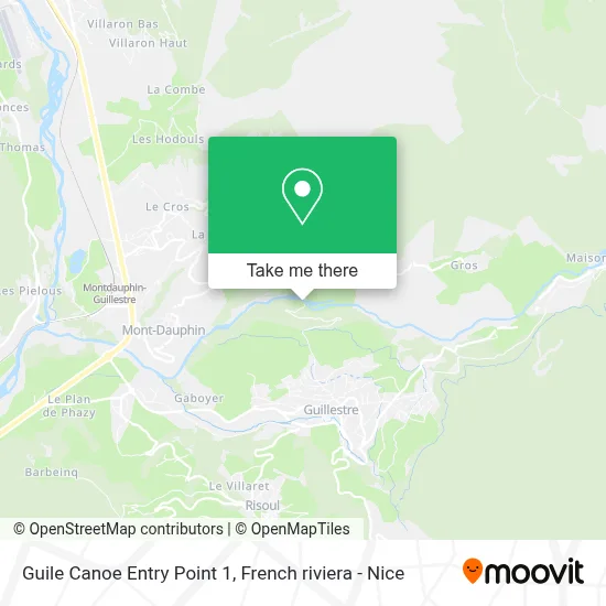 Guile Canoe Entry Point 1 map