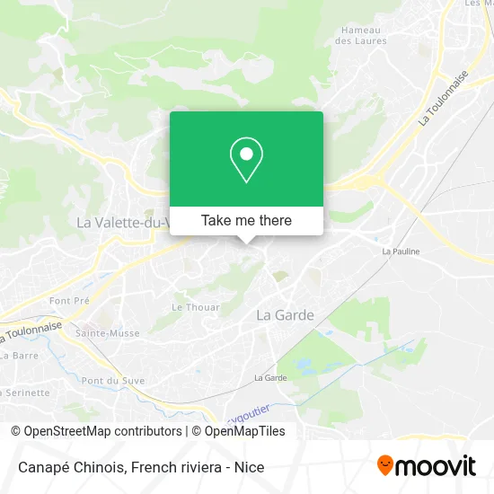 Canapé Chinois map