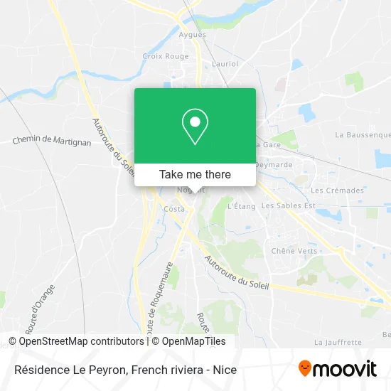 Résidence Le Peyron map