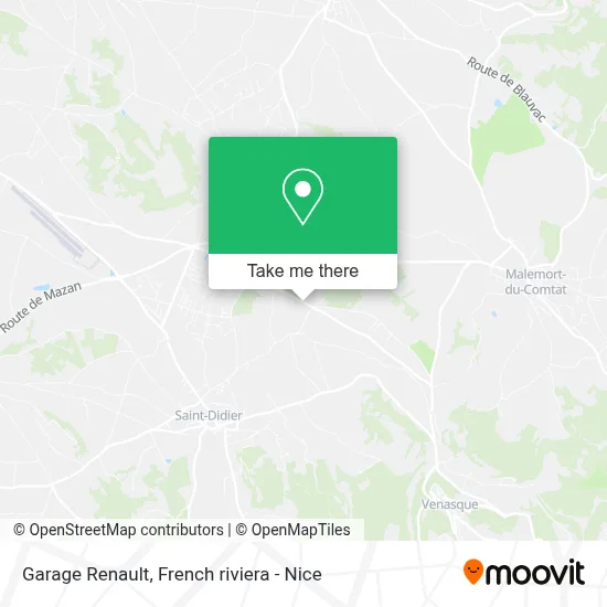 Garage Renault map