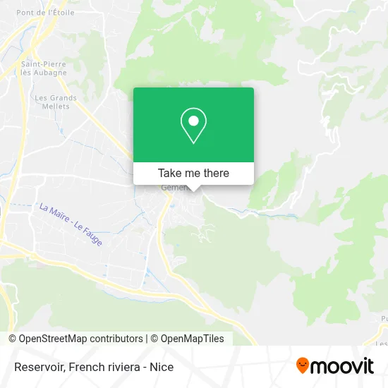 Réservoir map