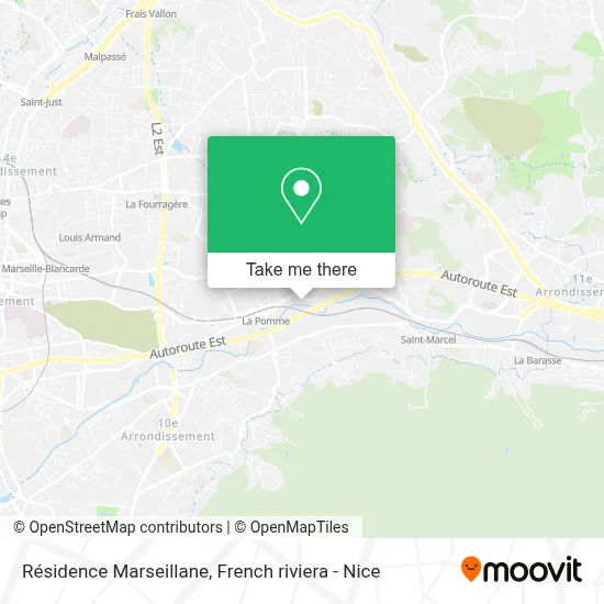Résidence Marseillane map