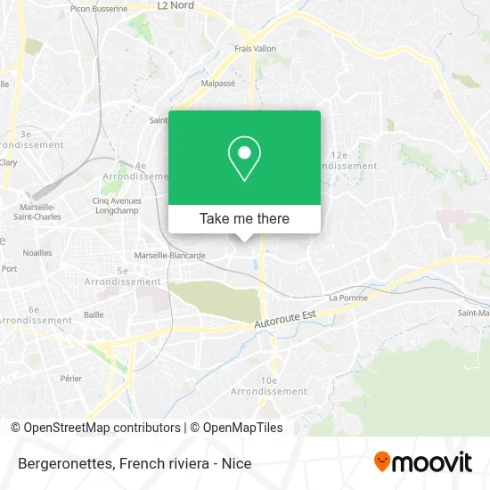 Bergeronettes map