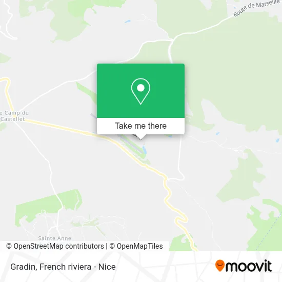 Mapa Gradin