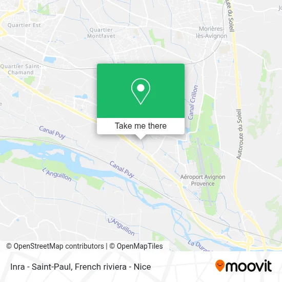 Inra - Saint-Paul map