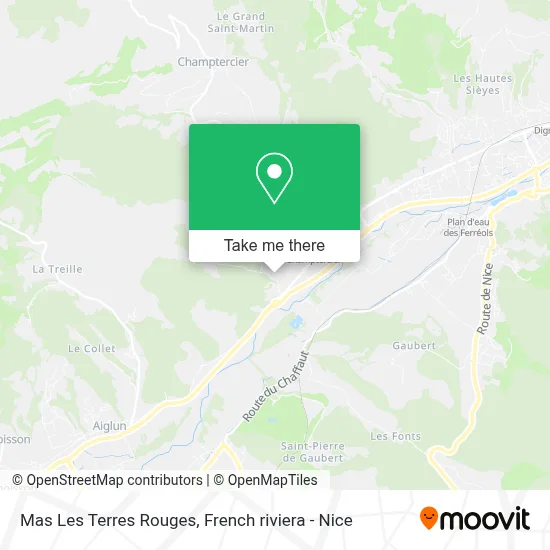 Mapa Mas Les Terres Rouges