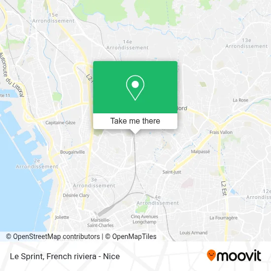 Le Sprint map
