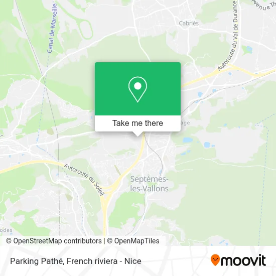 Parking Pathé map