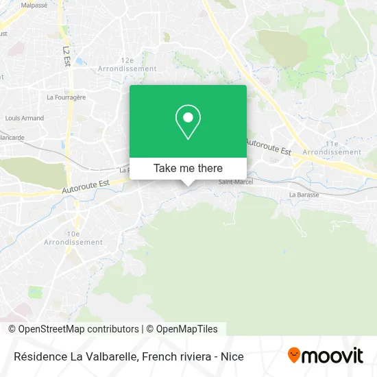 Résidence La Valbarelle map