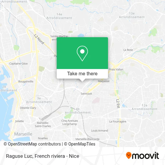 Mapa Raguse Luc