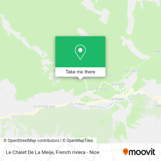 Le Chalet De La Meije map