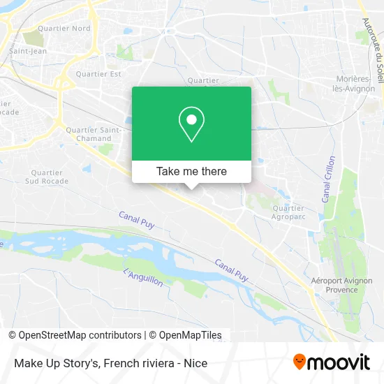 Make Up Story's map