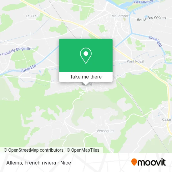 Alleins map