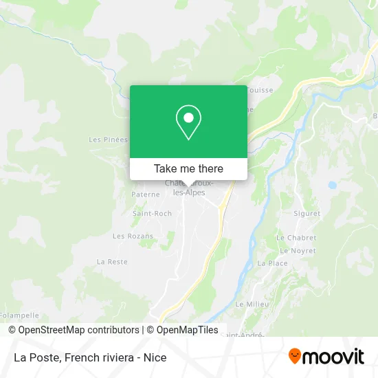 La Poste map