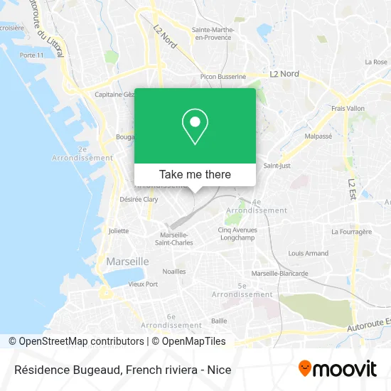Résidence Bugeaud map