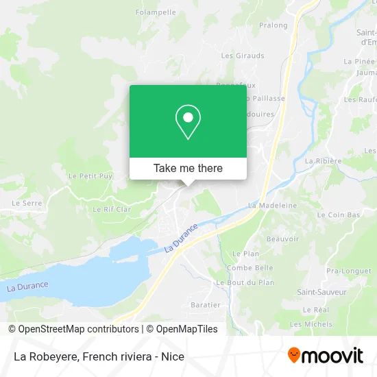 La Robeyere map