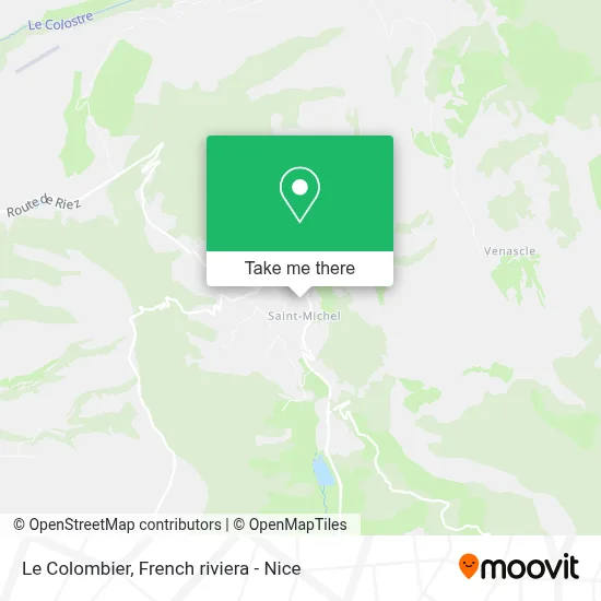 Le Colombier map
