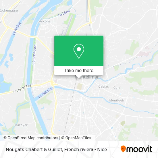 Nougats Chabert & Guillot map
