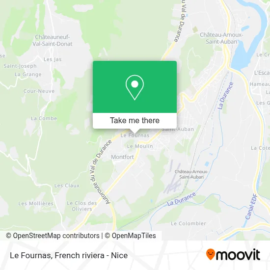 Le Fournas map