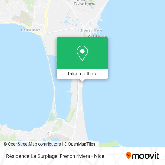 Résidence Le Surplage map