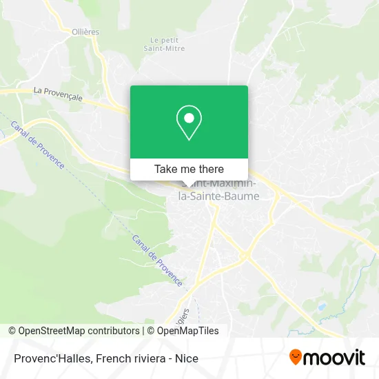 Provenc'Halles map