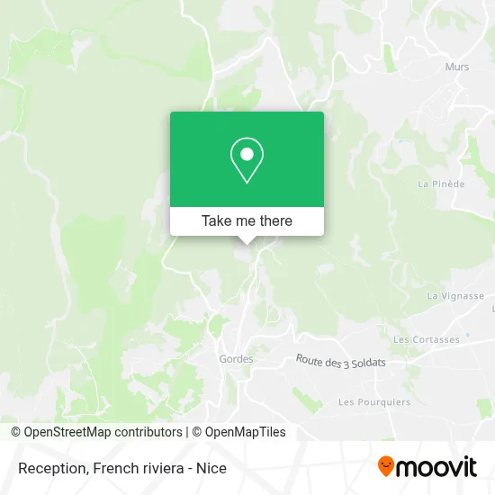 Mapa Réception