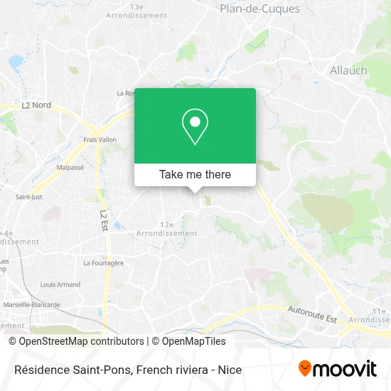 Résidence Saint-Pons map