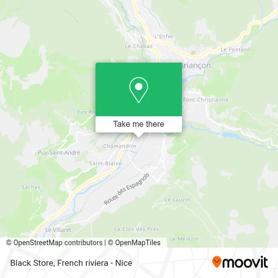 Black Store map