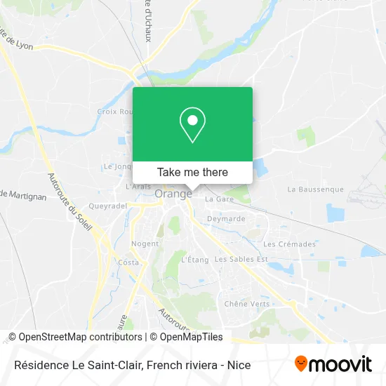Résidence Le Saint-Clair map