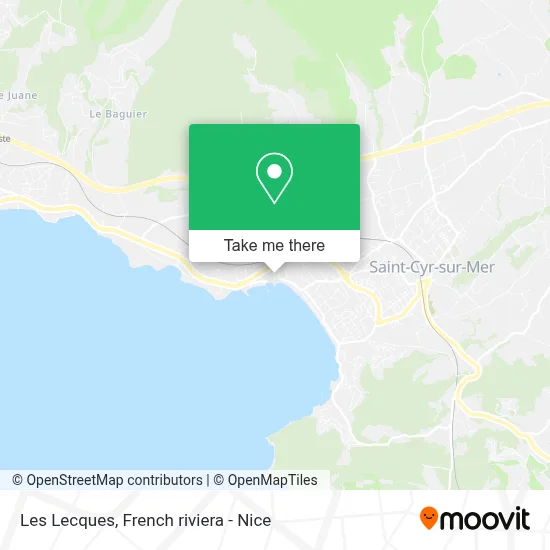 Les Lecques map