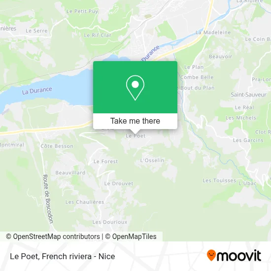 Le Poet map