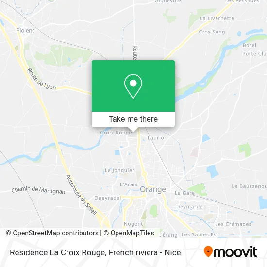 Résidence La Croix Rouge map