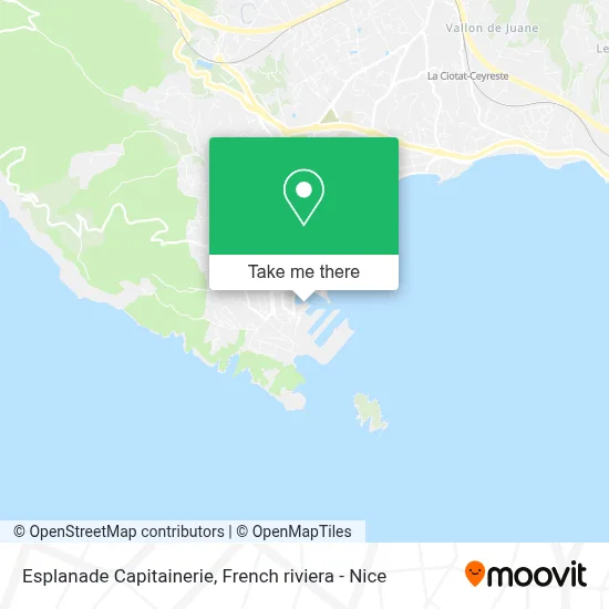 Esplanade Capitainerie map
