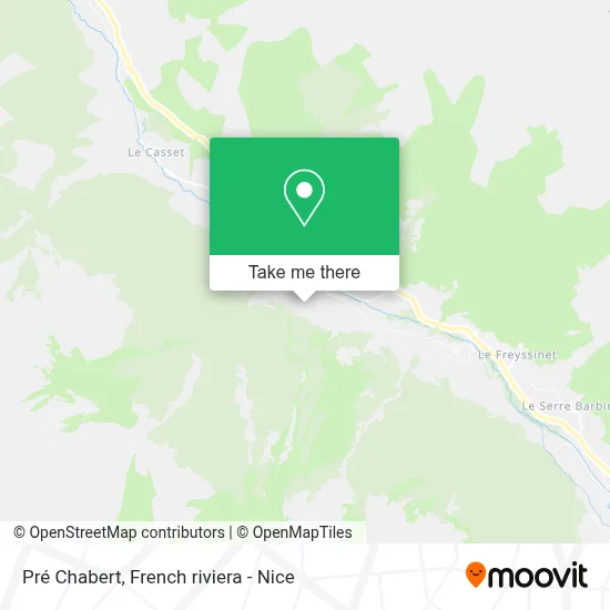 Pré Chabert map