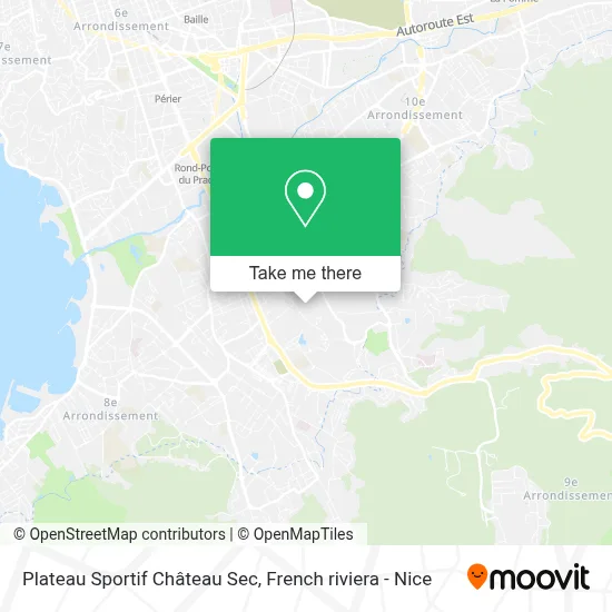 Plateau Sportif Château Sec map