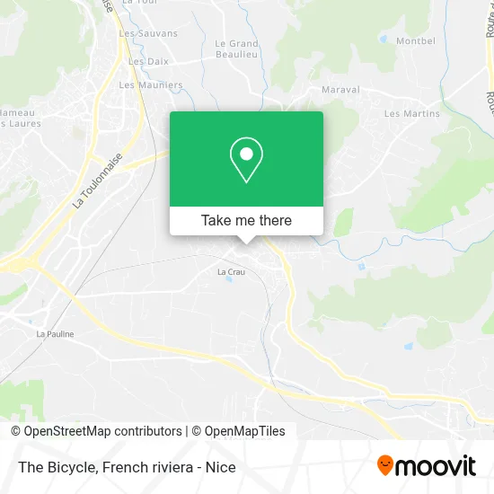 La Cyclette map