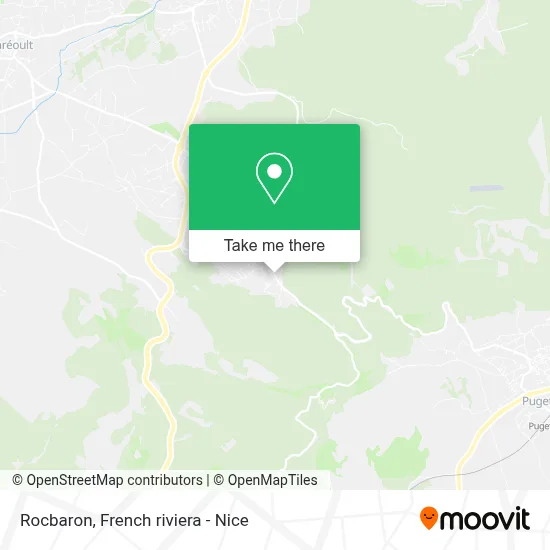 Mapa Rocbaron