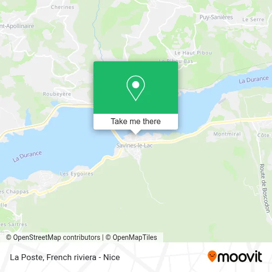 La Poste map