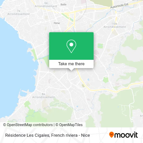Résidence Les Cigales map